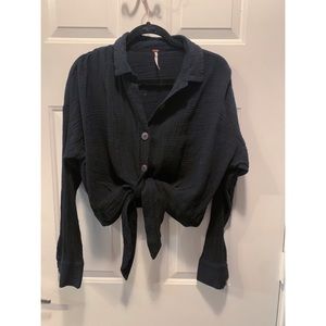 Free People • Long Sleeve Crop Top